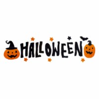 Northlight 18-Piece Black and Orange Halloween Gel Window Clings