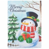 Northlight Merry Christmas and Snowman Outdoor Garden Flag 12.5  x 18