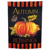 Northlight Autumn Blessings and Pumpkin Outdoor Garden Flag 40 x 28