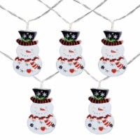 Northlight 10ct Snowmen with Top Hats LED Christmas Lights - 4.5 ft Clear Wire