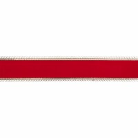 Northlight Red and Gold Velvet Christmas Wired Craft Ribbon 2.5  x 10 Yards
