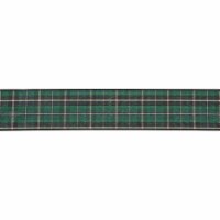 Northlight Green and Black Plaid Christmas Wired Craft Ribbon 2.5  x 10 Yards