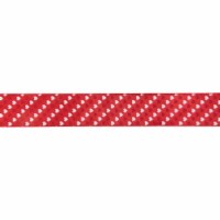 Northlight Red and White Diagonal Hearts Valentine's Day Wired Craft Ribbon 2.5  x 10 Yards