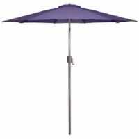 Northlight 34806632 9 ft. Outdoor Patio Market Umbrella with Hand Crank & Tilt, Purple