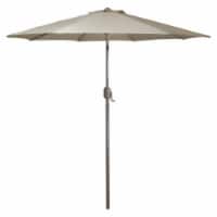 Northlight 34806633 9 ft. Outdoor Patio Market Umbrella with Hand Crank & Tilt, Taupe