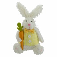 Northlight Plush Easter Bunny Rabbit with Carrot Spring Decoration - 14 Perspective: Main