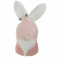 Northlight 14 Pink and White Easter and Spring Gnome Head with Bunny Ears
