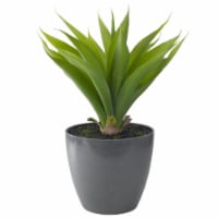 NorthLight 34738370 22 in. Potted Green Artificial Agave Plant