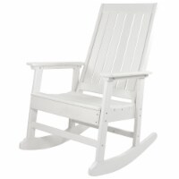 Northlight 34806605 All Weather Recycled Plastic Outdoor Rocking Chair, White