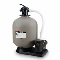 Northlight 34777592 24 in. Above Ground Swimming Pool Sand Filter System with 1.5 HP Pump