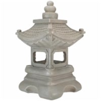 Northlight 34739275 13.5 in. Pagoda Outdoor Garden Statue, Dark Gray