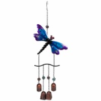 Northlight 34739281 24 in. Dragonfly Outdoor Garden Windchime, Purple & Bronze