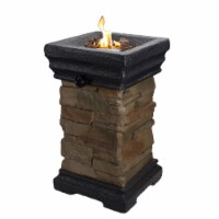 Northlight 34808735 18.75 in. Classic Stone Outdoor Table Top Gas Fire Pit