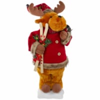Northlight 24  Lighted and Animated Musical Moose Christmas Figure