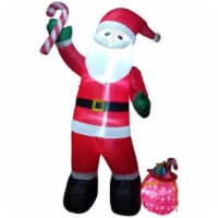 Northlight 8' Inflatable Santa Claus with Toy Sack Outdoor Christmas Decoration