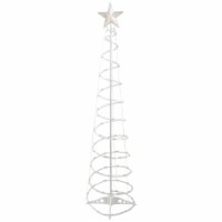 Northlight 6ft LED Lighted Spiral Cone Tree Outdoor Christmas Decoration, Warm White Lights