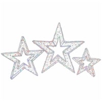 Northlight Set of 3 LED Lighted Color Changing Stars Outdoor Christmas Decorations 23