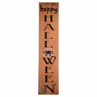 Northlight 36 Orange Happy Halloween with Spider Wood Wall Sign
