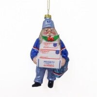 Northlight 6 Busy Santa USPS Priority Mail Carrier Glass Christmas Ornament