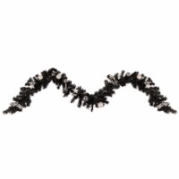 Northlight 9' x 6  Pre-Lit Decorated Black Pine Artificial Christmas Garland, Cool White LED