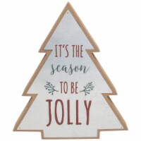 Northlight 10 Tree Shaped Tis the Season to be Jolly Christmas Sign