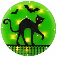 Northlight 13.75 Lighted Black Cat Halloween Window Silhouette Decoration