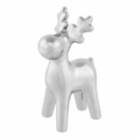 Northlight 7 Silver Ceramic Moose Christmas Figure