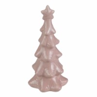 Northlight 7.25  Dusty Rose Ceramic Tree Christmas Decoration