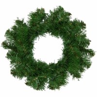Northlight 8 Deluxe Dorchester Pine Artificial Christmas Wreath - Unlit Perspective: Main