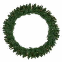 Northlight Pre-Lit Everett Pine Artificial Christmas Wreath, 48-Inch, Clear Lights