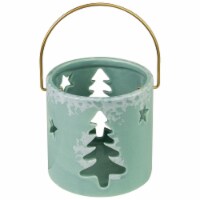 Northlight 3.75 Green Christmas Tree Cut Out Tea Light Candle Holder