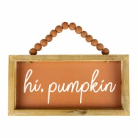 Northlight 12  Orange Hi Pumpkin Autumn Harvest Wall Sign