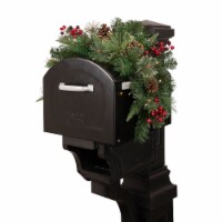 Northlight 36  Pre-lit Decorated Pine Cone and Berries Artificial Christmas Mailbox Swag