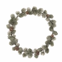 Northlight 12 Mini Frosted Pine Christmas Wreath with Pine Cones