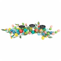Northlight 32 Colorful Easter Egg Pillar Candle Holder Centerpiece