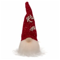 Northlight 11.5  Lighted Red Knit 'Kiss Me' Hat Valentine's Day Gnome
