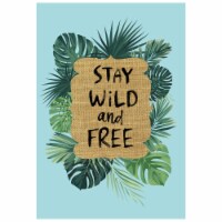 Northlight 35126839 12.5 x 18 in. Stay Wild & Free Tropical Outdoor Garden Flag