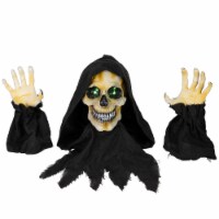 Northlight 8 LED Lighted Grim Reaper with Sound Outdoor Halloween Decoration