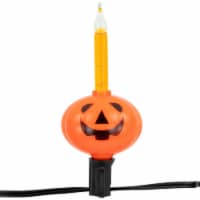 Northlight 7ct Jack O' Lantern Halloween Bubble Lights, 6ft Black Wire