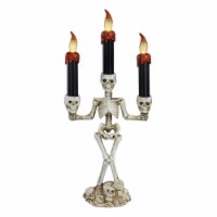Northlight 14.5  Dripping Candle Skeleton Halloween Candelabra