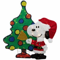 Northlight 32 LED Lighted Peanuts Snoopy and Christmas Tree Outdoor Decoration - Clear
