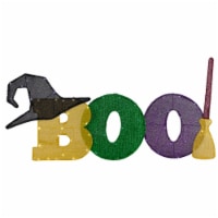 Northlight 50 LED Lighted Tinsel 'Boo' Outdoor Halloween Decoration