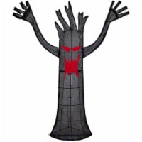 Northlight 55 LED Lighted Black Terrifying Tree Outdoor Halloween Decoration, Purple Lights