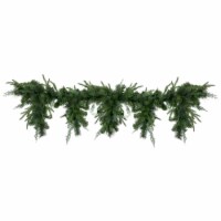 Northlight 6' x 18  Mixed Pine Artificial Christmas Icicle Garland, Unlit
