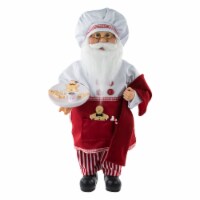 Northlight 16  Chef Santa with Cookies and Napkin Christmas Figure