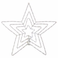 Northlight 24  Lighted Layered Stars with Controller Window Silhouette Christmas Decoration