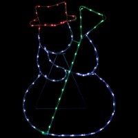 Northlight 28 Lighted Standing Snowman Silhouette Outdoor Christmas Decor