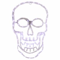 Northlight 18  Lighted Skull with 4 Function Controller Window Silhouette Halloween
