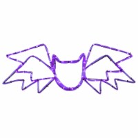 Northlight 23.5 Lighted Bat with 4 Function Controller Window Silhouette Halloween