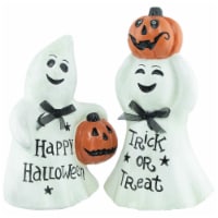 Northlight Set of 2 Happy Halloween and Trick or Treat Ghost Decorations 7.75